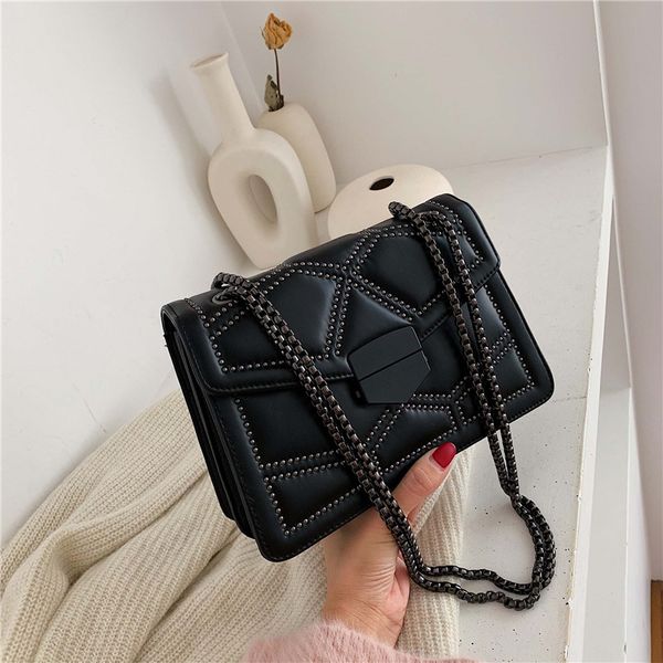 

handbag women luxurys designers bags 2021 crossbody bag brand rivet chain pu leather fmulti pochette louisbags_18