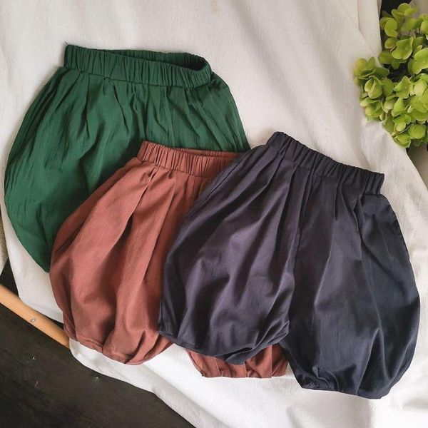 

trousers 2021 summer children mosquito repellent girls pants kids casual cotton knee-length p157, Blue