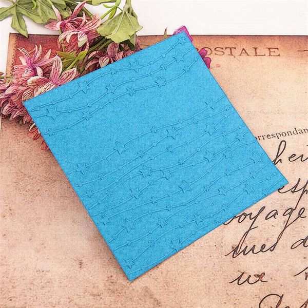 

craft tools 15x15 stars ribbon embossing folders plastic bump scrapbooking diy template fondant indentation cake po card make