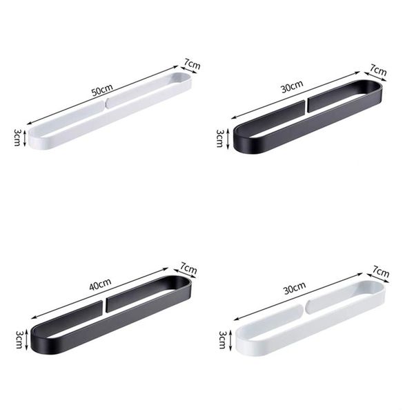 

towel racks wzly slipper clip black/white aluminum simple style u pattern nail-bathroom rod holder kitchen pot cover