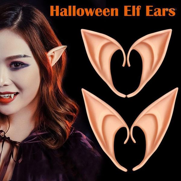

pair latex elf ears cosplay party props gift halloween costume supplies nyz shop1
