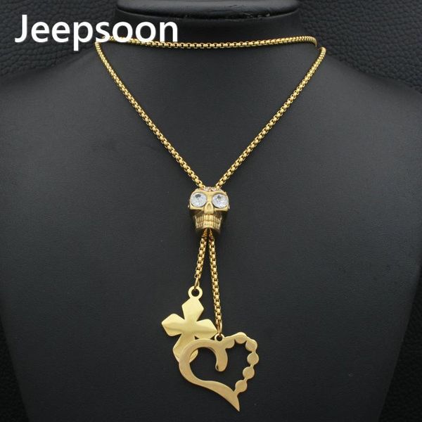 

pendant necklaces jeepsoon fashion stainless steel jewelry for woman 900mm long sweater chain necklace est neizambi, Silver