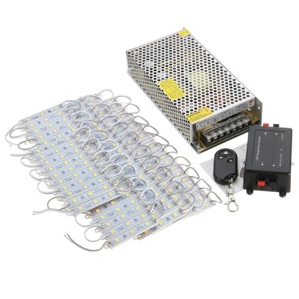 

colors smd led module store strip light front window lamp + power supply remote dc12v modules