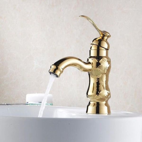 

bathroom sink faucets golden retro euro style artistic brass surface basin faucet mixer tap toilet bath hj-32151