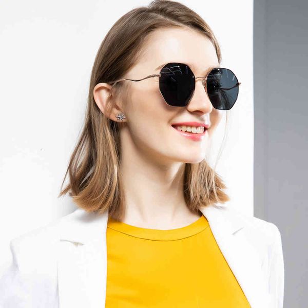 

glasses new elegant polygonal goggles anti uv driving hd polarizer, White;black