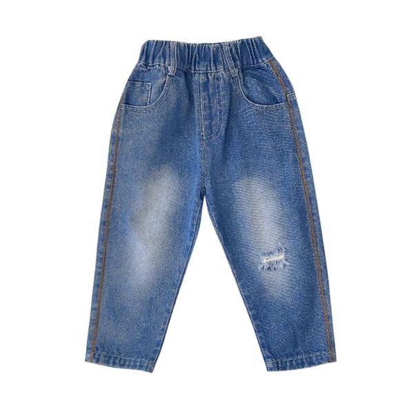 

baby ripped jeans patchwork girl hole casual style girls clothes, Blue