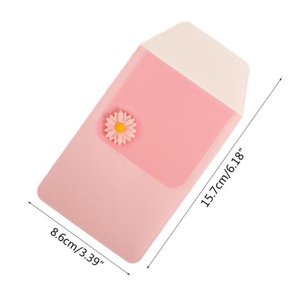 

pencil bags pvc pen pocket waterproof leak-proof mini multi-purpose stationery bag for students office