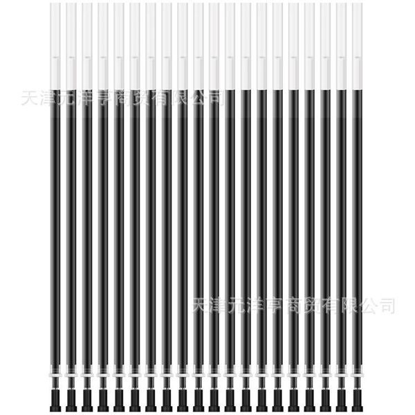 

refills 20pcs deli a700 stationery office needle black blue gel cartridge refill 20 box, Black;red