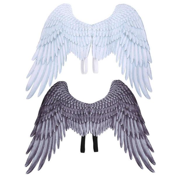 

party masks large angel wings fairy feather fancy dress costume halloween prop decoration cosplay