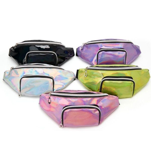 

waist bags fashion holographic fanny pack belt bag phone pouch travel hip bum shoulder purse for women girls 517d