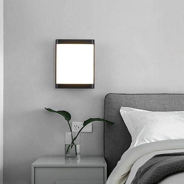 

ip55 waterproof outside light with led minimalist lampe murale exterieur energy saving plastic aluminium eclairage outdoor wall lamps