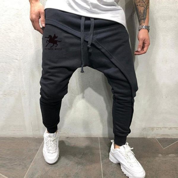 

men's pants streetwear jogger harem hip hop casual sportswear male track joggers trousers fashion harajuku men, Black