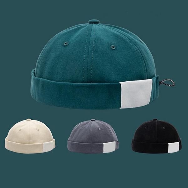 

beanies vintage docker cotton made classic brimless hat adjustable cute hip hop
