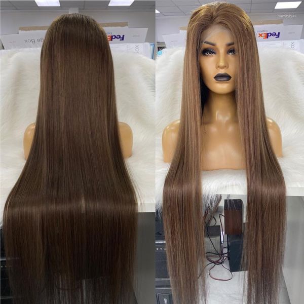 

custom color 40" and 45" full lace wig long hair virgin hair1, Black;brown