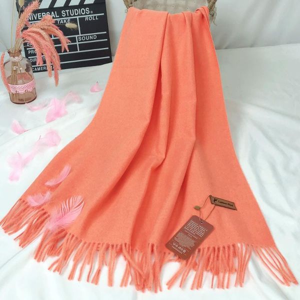 

scarves fringed scarf female autumn winter warm imitation cashmere large soft shawl 16 colors, Blue;gray