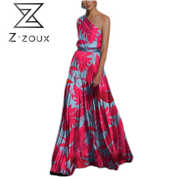 

women dress printing irregular sleeveless off shoulder vintage plus size flowers es fashion 210524, Black;gray