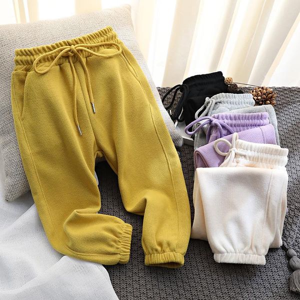 

trousers 2021 children sports pants for kids boys girls casual loose sport jogging toddler bb201, Blue