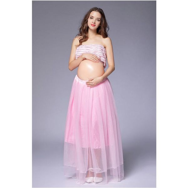 

maternity dresses elegant pink dress pography props pregnancy clothes for pregnant women po shoot clothing, White
