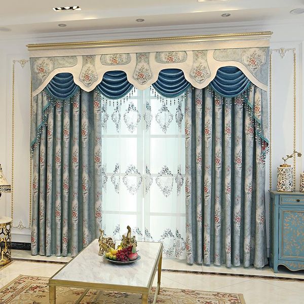 

curtain & drapes high precision european jacquard shading curtains for living dining room bedroom.