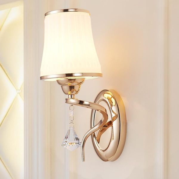 

european style retro wall sconce modern nordic luminaire sconces lighting restroom bedroom gold bedside antique lamp