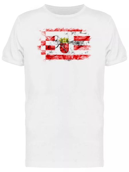 

bremen smoky flag men's tee -image by shutterstock, White;black