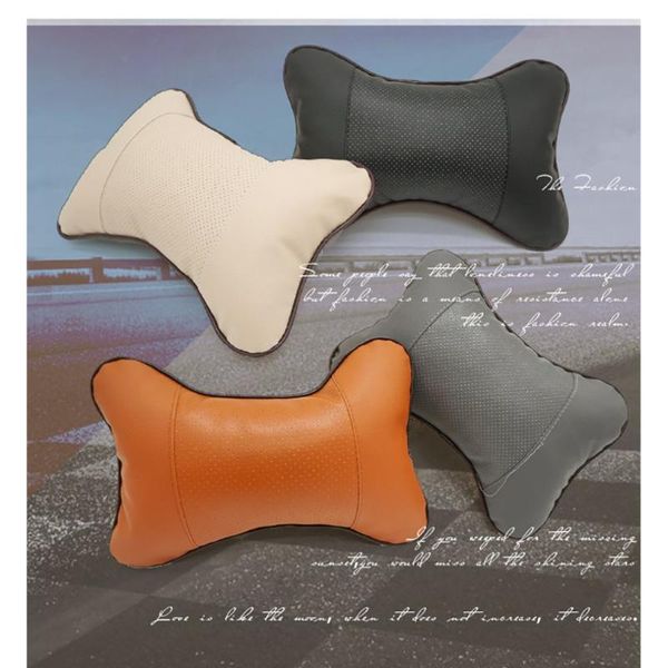 

seat cushions car home comfortable dual-use denny leather headrest interior bone neck pillow breathable massage