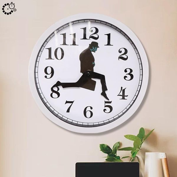 

wall clocks silly easy installation read non-ticking library ornament for living room decor supplies