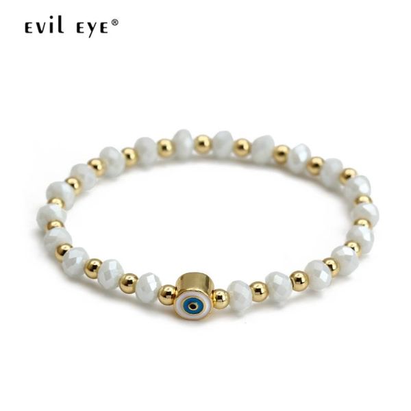 

charm bracelets evil eye copper blue turkish bead bracelet adjustable beaded party fashion jewelry for women girls men be265, Golden;silver