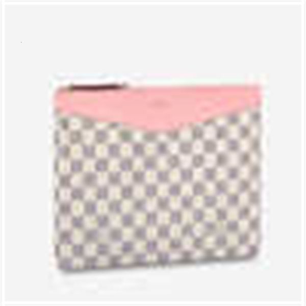 

long holders n60260 daily pouch leather brand wallets chain wallet pouches key card designer cases purse clutches evening luxury, Black;red