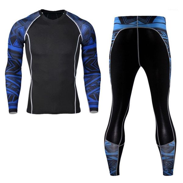 Lauftrikots S-4XL Warmer Herren-Trainingsanzug 2021 Rash Guard Training Langarm Thermo-Strickwaren Herren