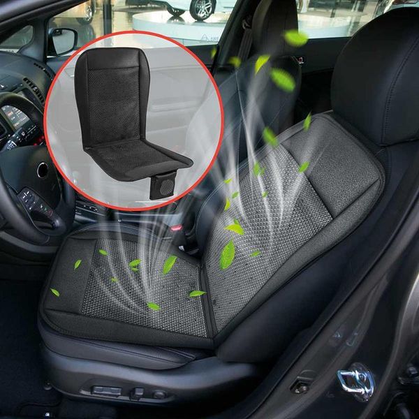 

car seat covers 12v front cooling cushion cover with air ventilation fan cooler pad