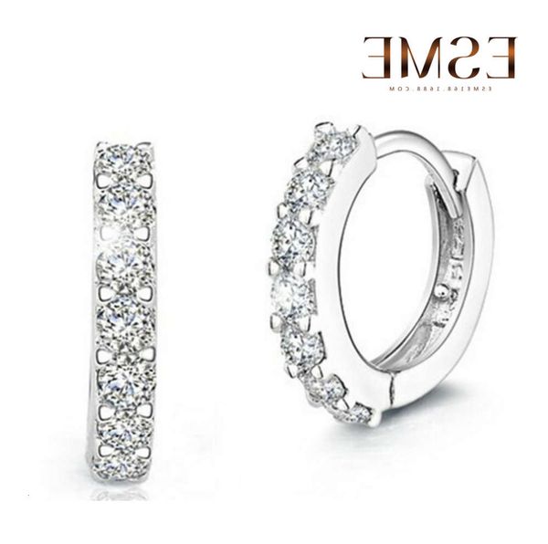 

earrings fashion silver jewelry temperament korean super flash single row diamond female earrings, Golden