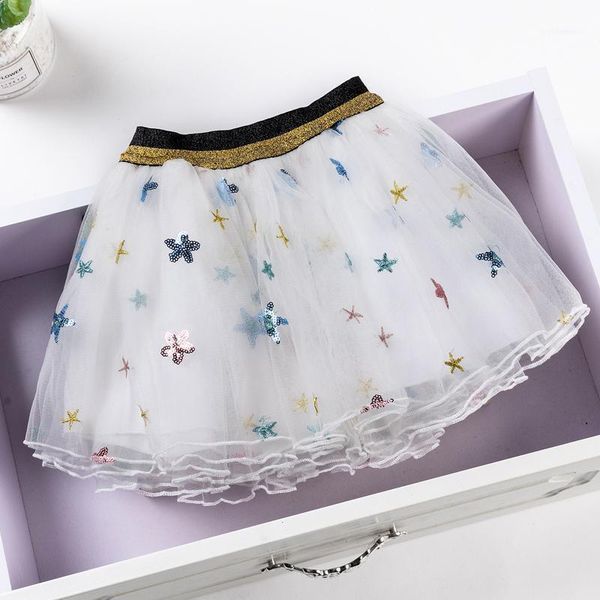 

skirts 2021 fashion cute baby girls summer mesh princess ballet dancing party skirt girl clothes.1, Blue