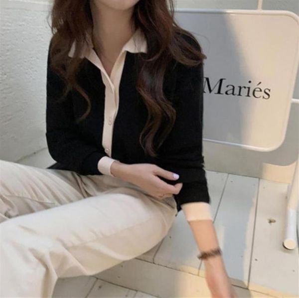 

women's knits & tees ladies buttons knitted cardigan solid color winter long sleeve loose coat, White
