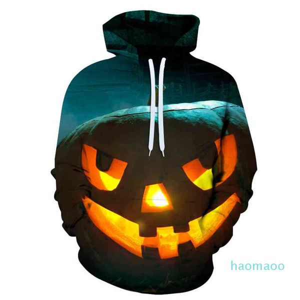 

men's hoodies & sweatshirts fashion-men halloween hip hop hallowmas 3d print jack harajuku couple hoodie pullovers hoody outwears, Black