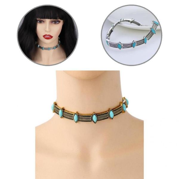 

chokers lightweight fashion bohemian adjustable women collar necklace choker statement for night club, Golden;silver