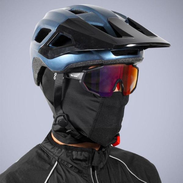 

cycling caps & masks bicycle ice silk headgear summer with equipment hole riding glasses n4s9, Black