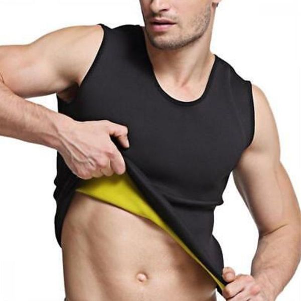 

men's body shapers sauna vest fitness sweat shapewear men thermal compression t-shirt slimming workout corset, Black;brown
