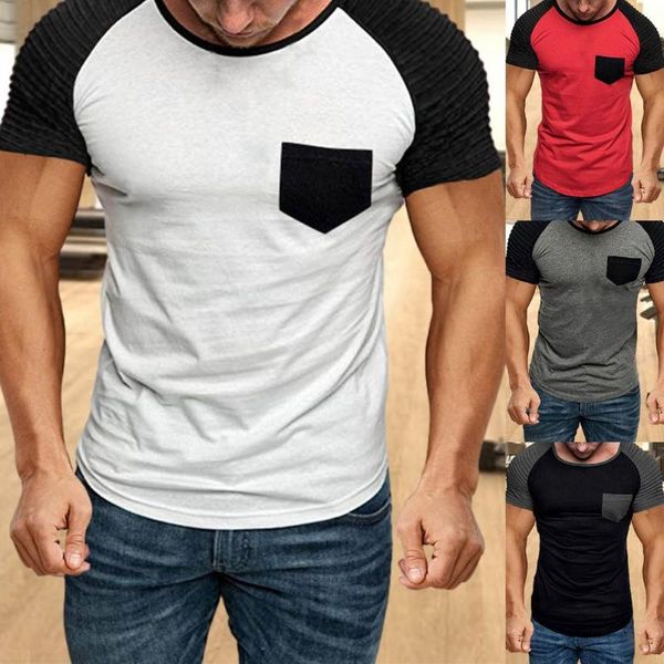 

men's t-shirts t-shirt summer round collar breathable quick dry for men lightweight skin-friendly sports gym daily wear, White;black