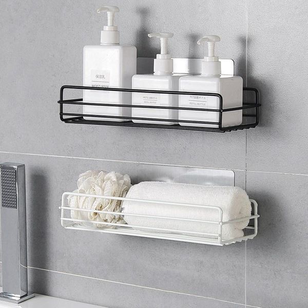 

bathroom storage & organization japanese style iron art shelf wall hangers shower gel rack punched washed yong pin jia