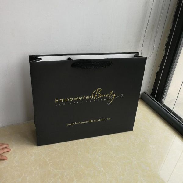 

shopping bags 1000pcs/lot custom luxury paper bag with your design