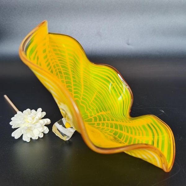 

wall lamp hand blown glass lamps decorative art plates mounted sconce red color platter
