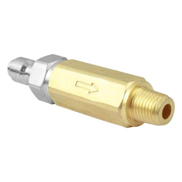 

watering equipments brass high pressure washer nozzle filter, 1/4 inch quick connector inlet with npt threaded outlet, 5000 psi