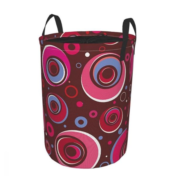 

circles of different sizes round tunic dirty pocket folding laundry basket large capacity clothes storage bag waterproof w012 bags