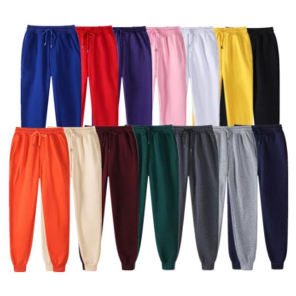 

men's pants fashion brand jogging casual fitness sportswear trousers solid color workout, Black