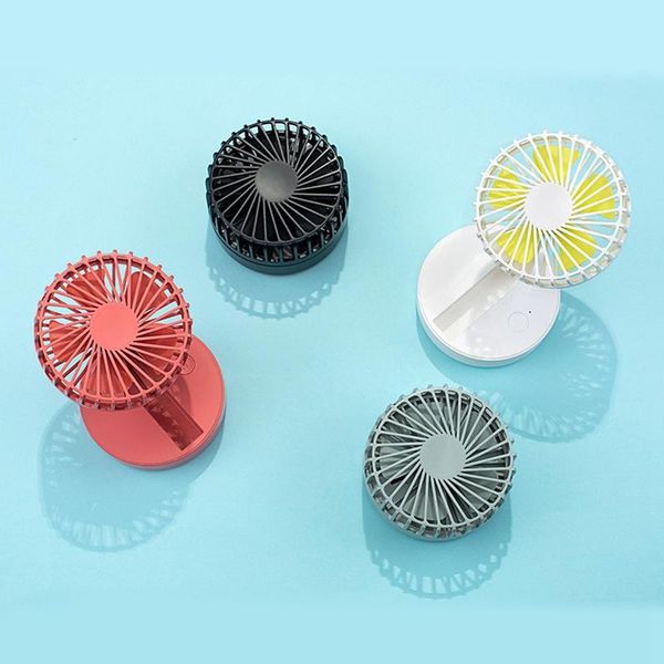 

mini desk fan better cooling perfect,strong airflow whisper quiet portable for deskoffice table,3 speeds electric fans