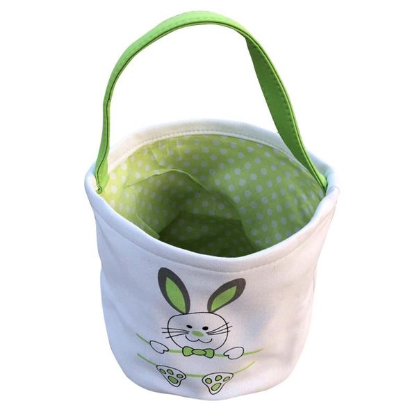 

easter basket holiday printed canvas gift carry candy bag storage bags