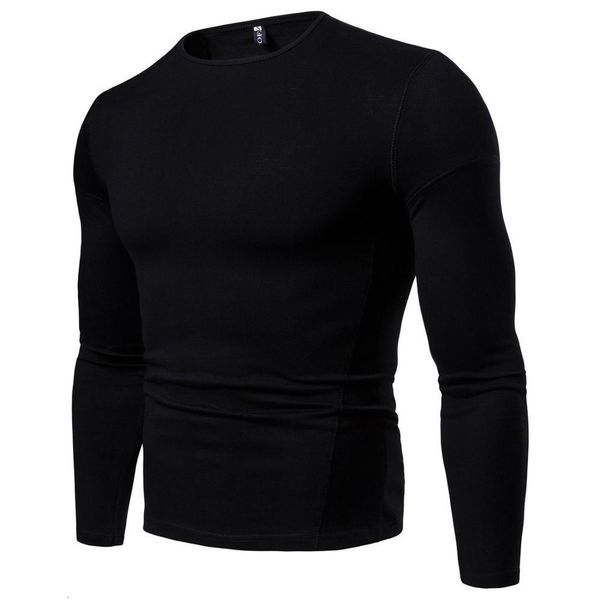 

men's t-shirts long sheeve cotton t shirt solid sleeve casual t-shirt z27v, White;black