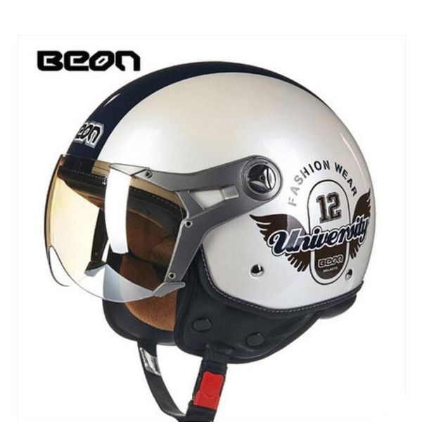 

motorcycle helmets 2021 autumn winter eu ece authentication netherlands band half face helmet abs retro motorbike size m l xl