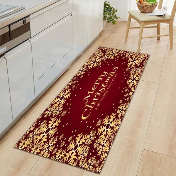 

carpets christmas custom kitchen mat entrance doormat bedroom rug home hallway bath non-slip floor decoration living room printed carpet